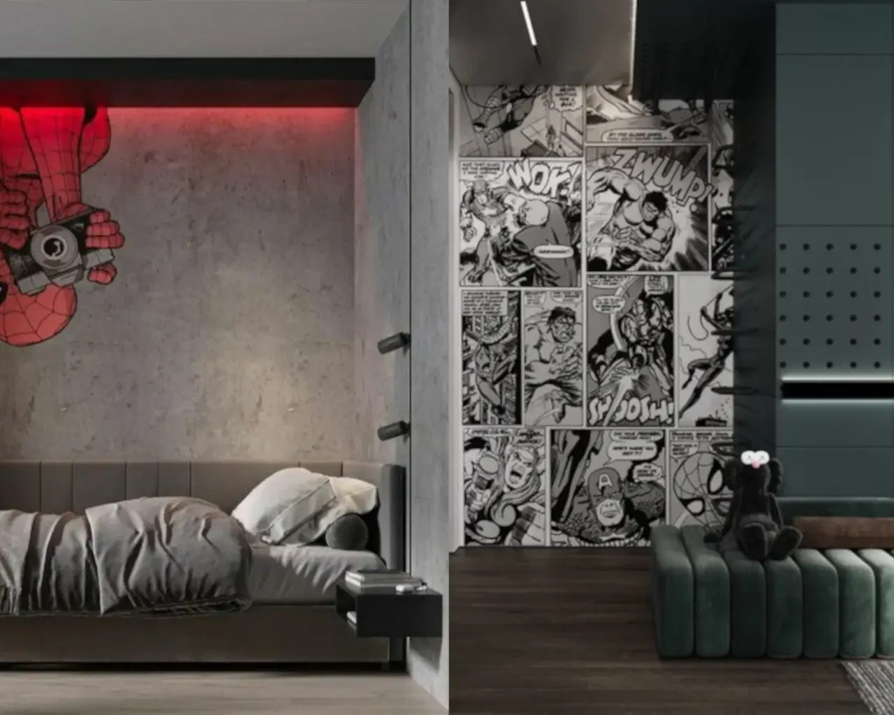 интерьер детской комнаты в стиле поп-арт