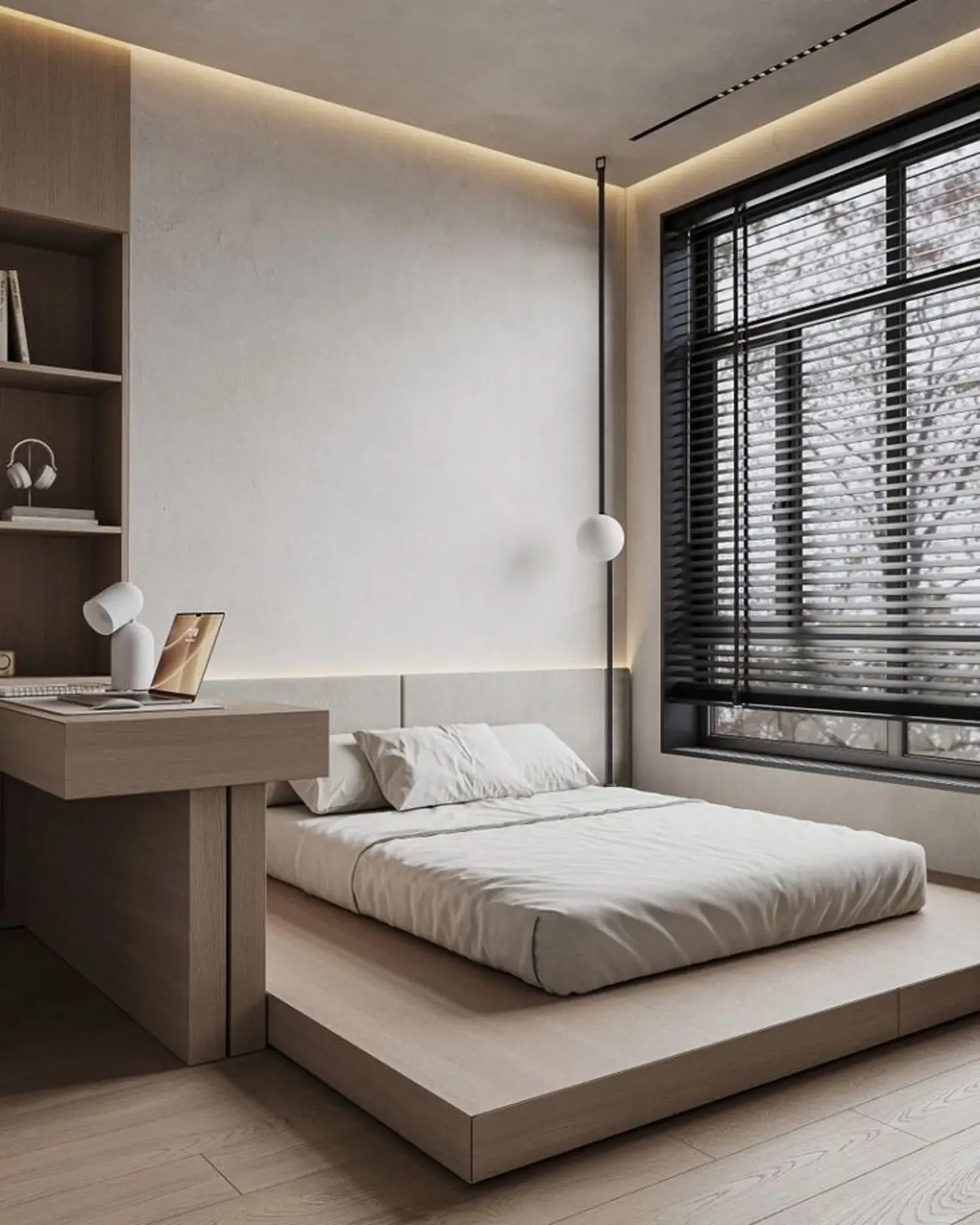 дизайн спальни в стиле минимализм