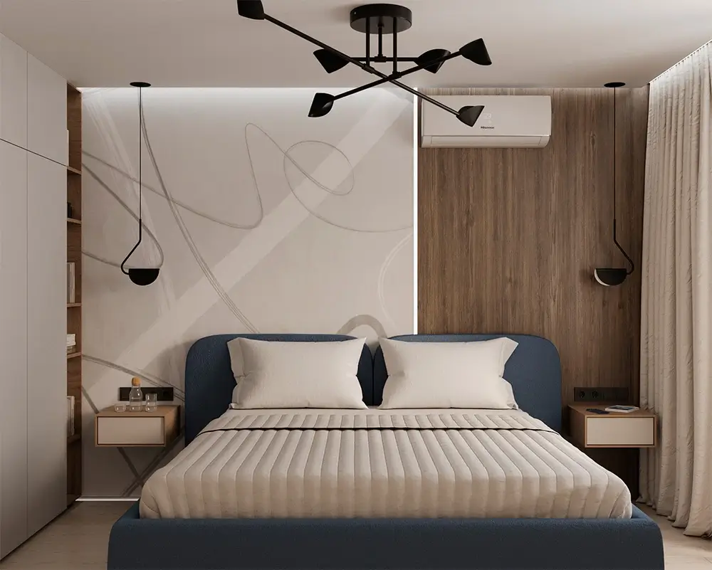 Спальни дизайн в современном стиле