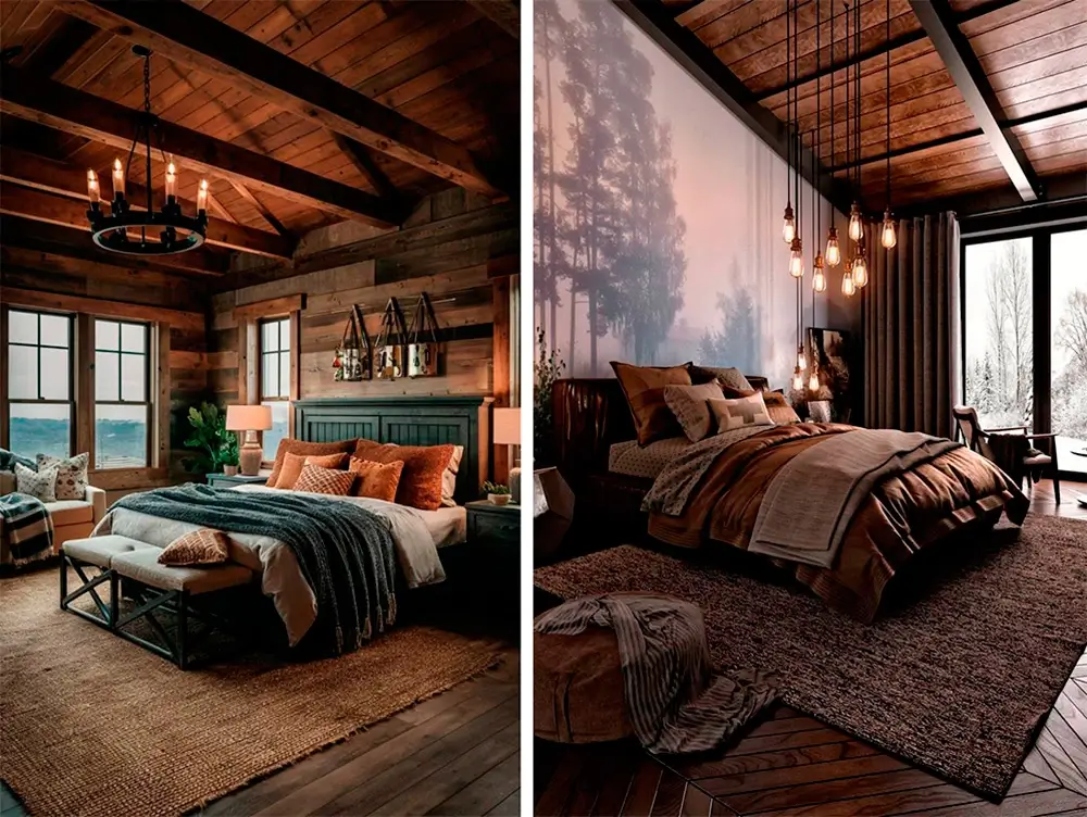 Спальня в стиле Лофт