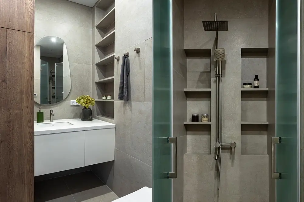 Стены в ванной комнате